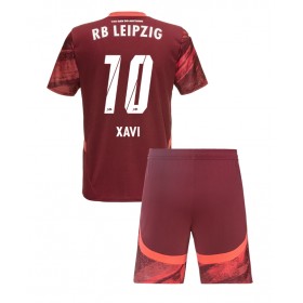 RB Leipzig Xavi Simons #10 Auswärtstrikot 2024-25 Kurzarm (+ kurze hosen)